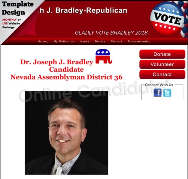 Joseph J. Bradley  Candidate Nevada Assemblyman District 36.jpg