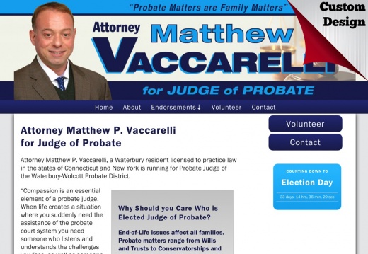 Attorney Matthew P. Vaccarelli for Judge of Probate