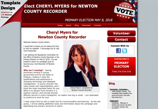 Cheryl Myers for Newton County Recorder