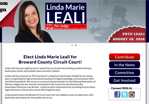 Linda Marie Leali for Broward County Circuit Court!