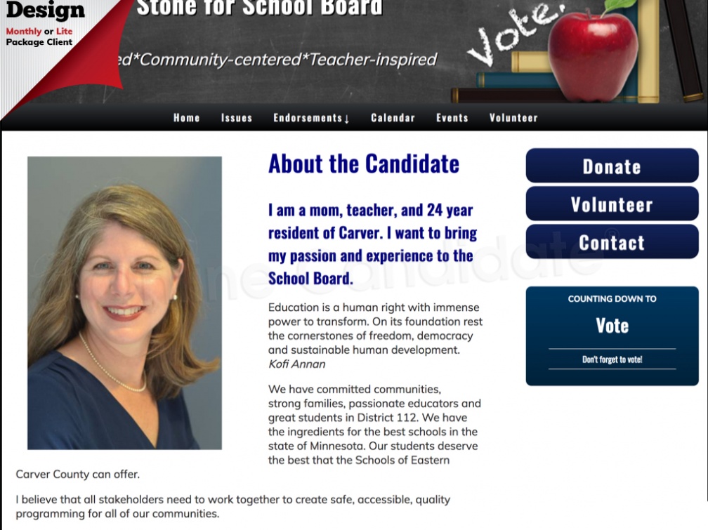 Jenny Stone for School Board - Minnesota