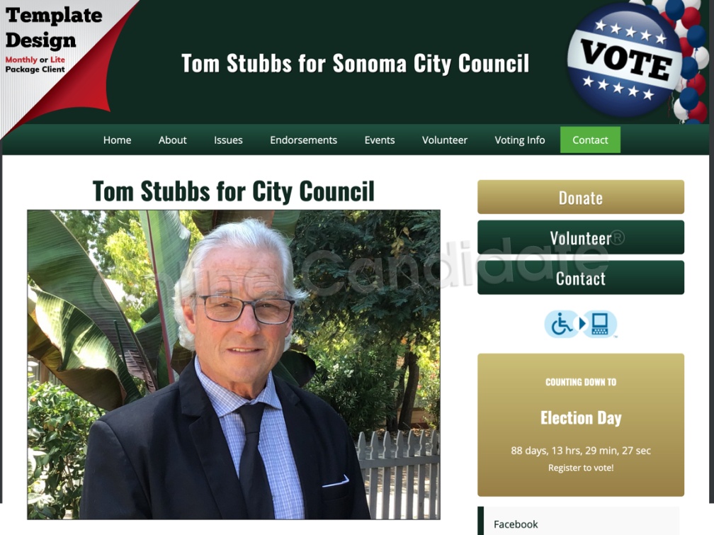  Tom Stubbs for Sonoma City Council 