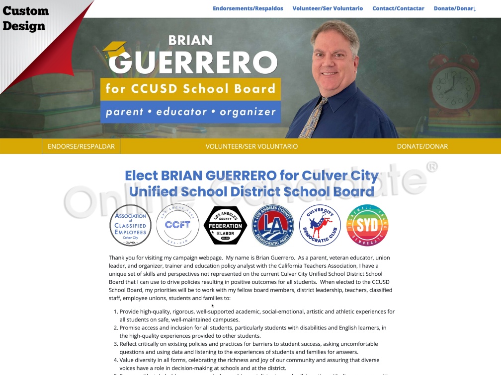 Brian Guerrero for Culver City Unified School Board