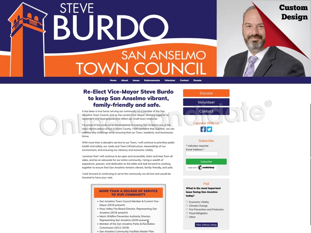 Re-Elect Vice-Mayor Steve Burdo