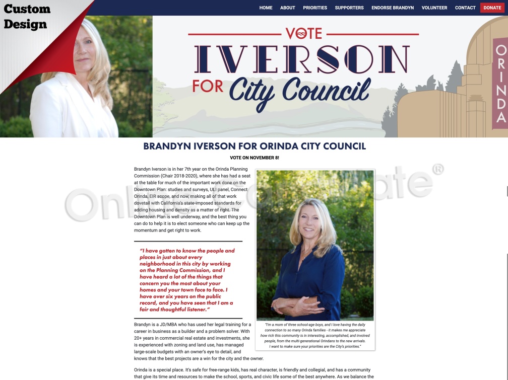 Brandyn Iverson for Orinda City Council