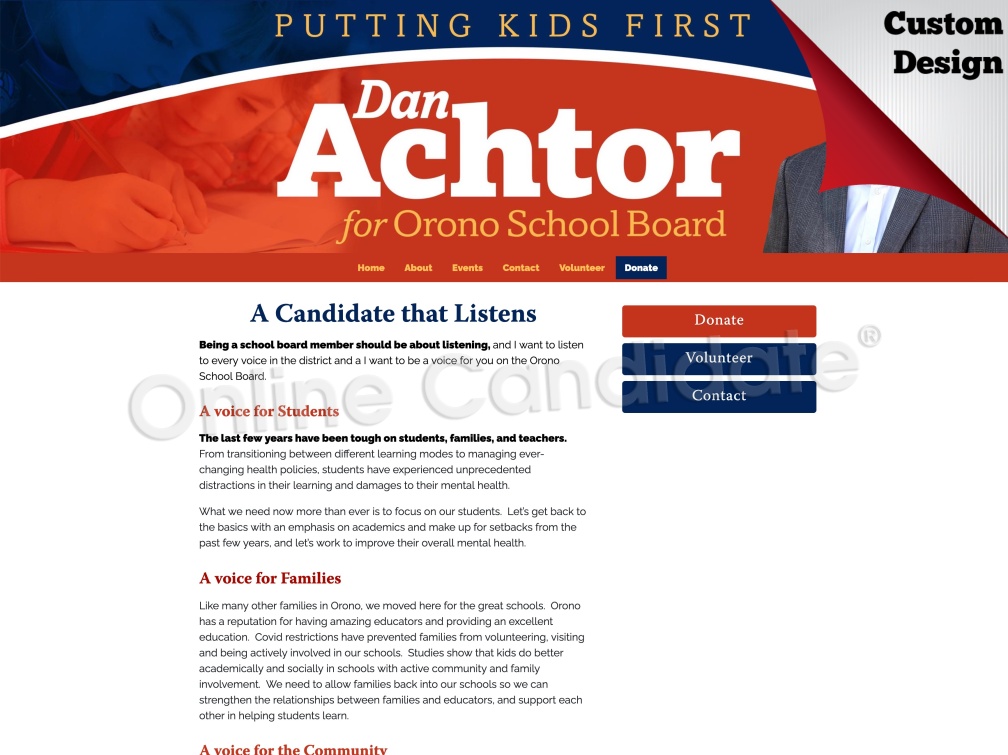 Dan Achtor for Orono School Board