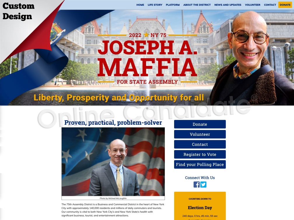 oe Maffia for New York State's 75th Assembly District