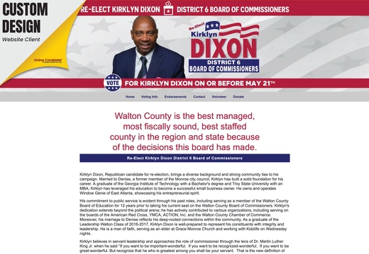 Re-Elect Kirklyn Dixon District 6 Board of Commissioners