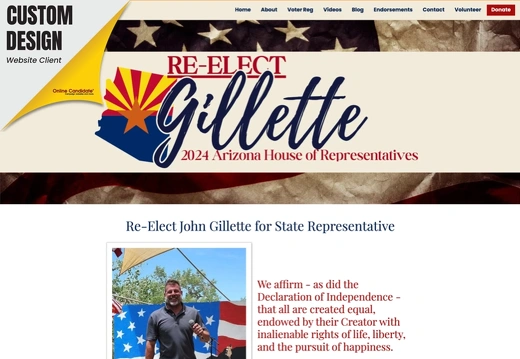 Re-Elect John Gillette for State Representative - District 30