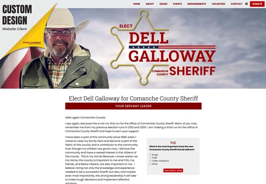 Dell Galloway for Comanche County Sheriff