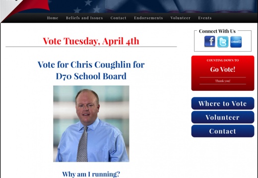 Chris Coughlin for D70 School Board