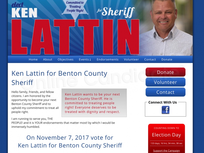 Ken Lattin for Benton County Sheriff