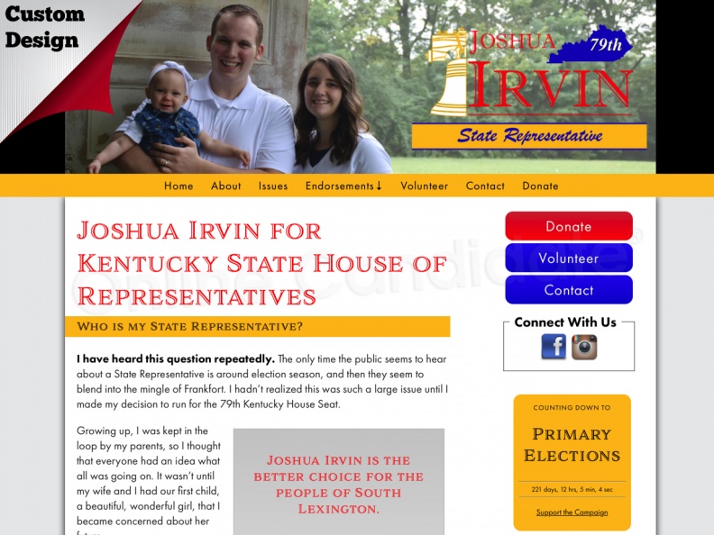 Joshua Irvin for Kentucky State House of Representatives