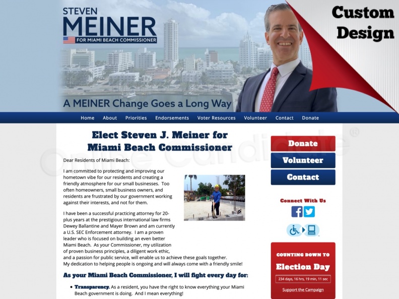 Elect Steven J. Meiner for Miami Beach Commissioner