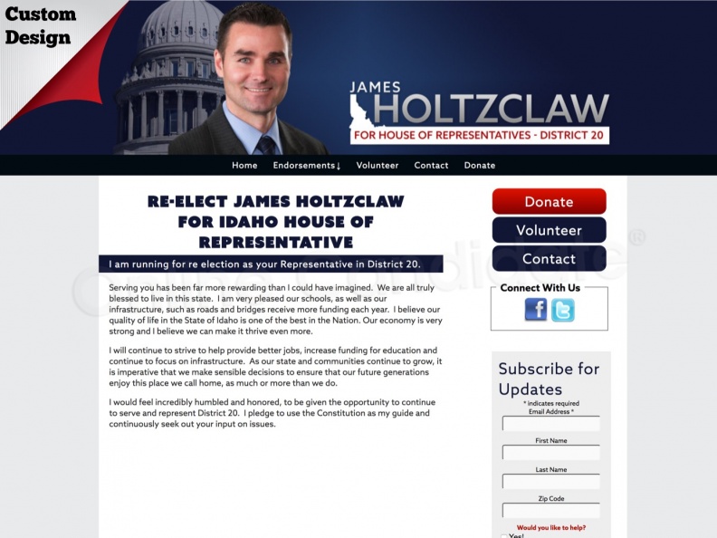 Re-Elect James Holtzclaw for Idaho House of Representative