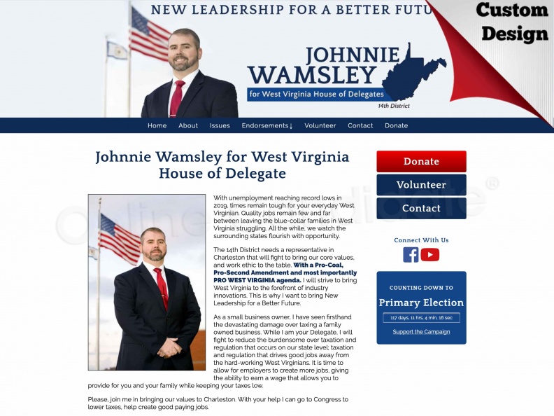 Johnnie Wamsley for West Virginia House of Delegate