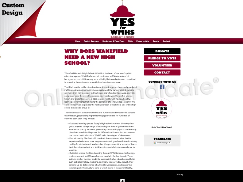 Yes for WMHS - Ballot Measure Website