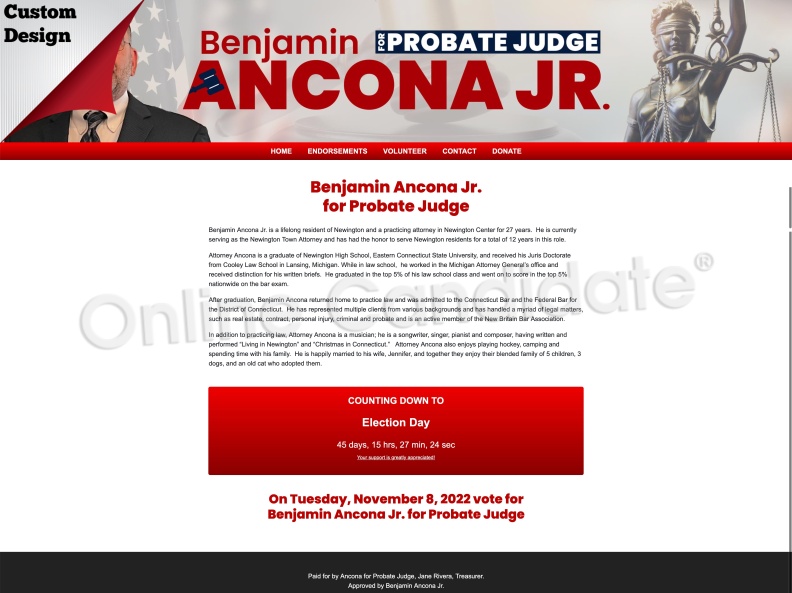 Benjamin Ancona Jr. for Probate Judge
